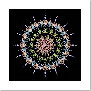 Mandala in Pastel Colors Posters and Art